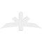 Ekena Millwork Alberta Architectural Grade PVC Gable Bracket, 60"W x 25"H x 6"D x 6"F, 10/12 Pitch GBP060X25X0606ALB00 - alternate 2